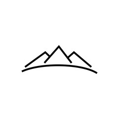 mountain line icon
