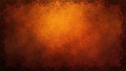 Obraz premium Glowing orange-brown abstract background Vintage Halloween autumnal texture , element, old, light