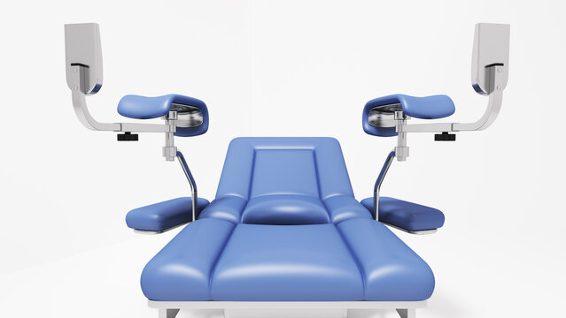 Medical Render Gyno Chair Gynecology Health Examination 3d Illustration