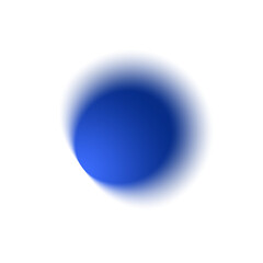 transparent round shape blue color