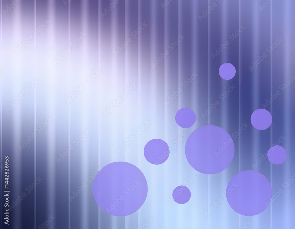 Leinwandbilder Abstract Gradient With Vertical Lines And Purple Circles. Dreamy Ethereal Background For Creative Projects. Elegant Whimsical Design Ideal For Modern Art And Design, A Beautiful Backdrop.