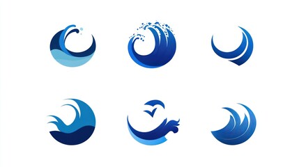 Ocean Wave Logo Designs Collection