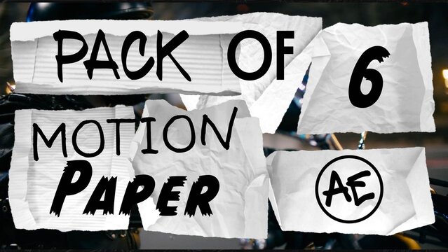 Pack Of Motion Paper
