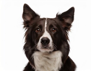 Fototapeta premium border collie dog looking attentive with ears up