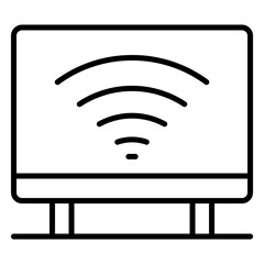 Smart TV outline icon