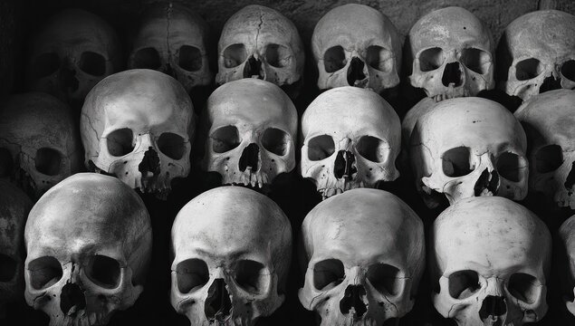 Sed Sed Sed Erat  Mortis  Ossium  Collection: A Macabre Still Life of Skulls