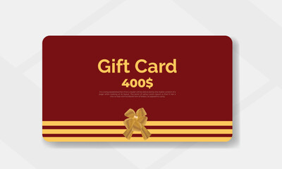 Gift card creative design template