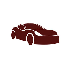 Simple minimalist vector icon car logo 