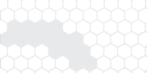 Seamless geometric hexagon pattern with honeycomb texture in a modern metallic design