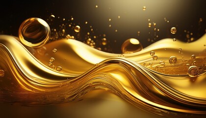 transparent liquid with bubbles luxury background