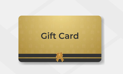 Beautiful gift simple card template design