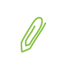 Obraz premium green paper clip