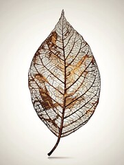 Single skeleton leaf