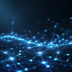 
Cyber big data flow Block chain Cyan data fields Social Network Communication Global Connection digital technology Dark background 