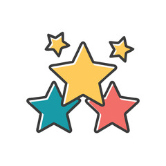 stars on white background for web and graphic design