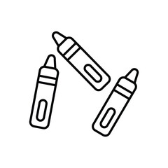 Crayons Vector icon