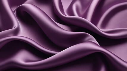 Obraz premium Luxurious Purple Satin Fabric with Elegant Folds
