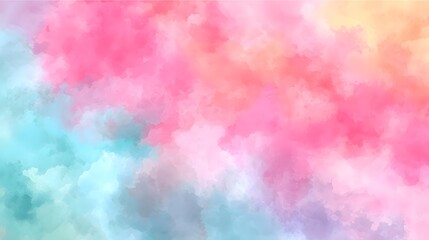 Fototapeta premium Soft Airy Pastel Watercolor Blend Background for Gentle and Serene Designs and Projects