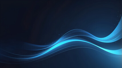 Abstract Blue Light Beam Explosion on Dark Futuristic Background

