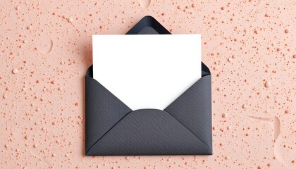 email marketing theme with envelope and white space