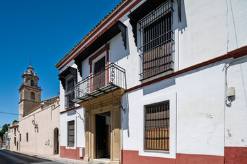 Charming view of Luis de Eguilaz Street in Sanlucar de Barrameda
