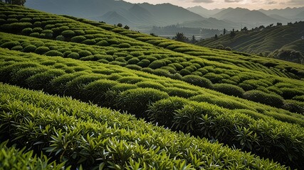 Fototapeta premium green tea plantation