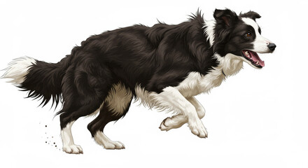 Fototapeta premium border collie puppy