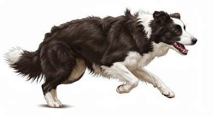 Fototapeta premium border collie puppy