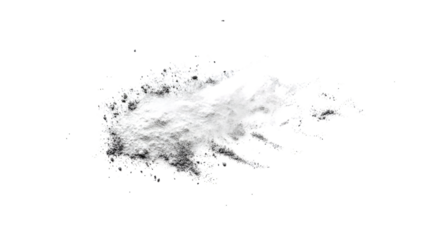 White Powder Pile on White Background - Professional Photo for Design Projects