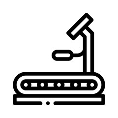 treadmill line icon