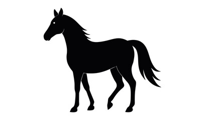 horse silhouette vector