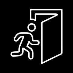 Evacuation Vector Icon