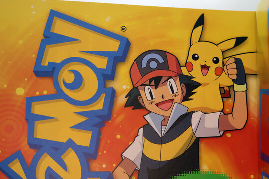 Pokemon characters: Pikachu and Ash	