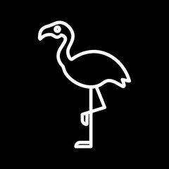 Fototapeta premium Flamingo Vector Icon
