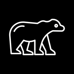 Polar Bear Vector Icon