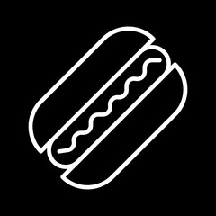 Hot Dog Vector Icon