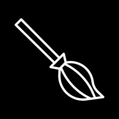 Witches Broom Vector Icon