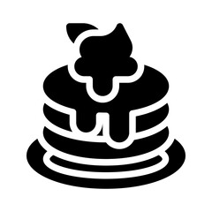 poffertjes glyph icon