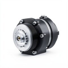 High-Performance Engine Component with Turbine and Metal Finishing Details