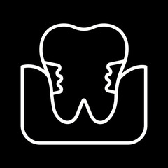 Gum Disease Vector Icon
