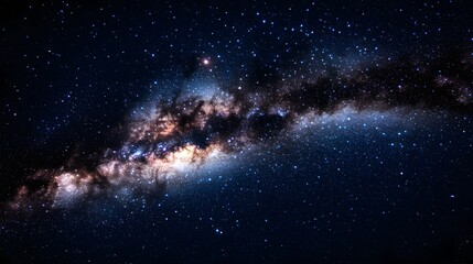 Fototapeta premium Majestic Milky Way Galaxy Stunning Night Sky Cosmic Background Starry Universe