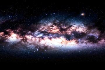 Fototapeta premium Majestic Nebula Cosmic Cloudscape Stunning Galaxy Starscape