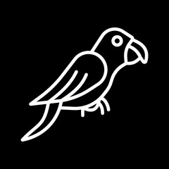 Obraz premium Parrot Vector Icon