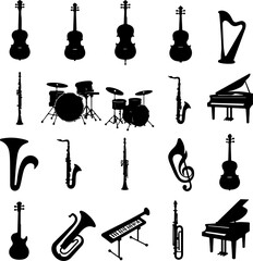 Rock and Roll Guitars vector design