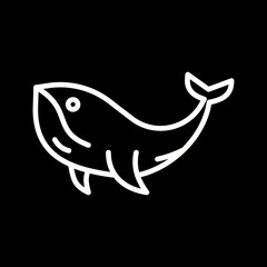 Humpback Whale Vector Icon