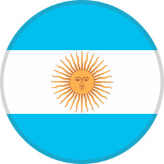 Argentina Flag Badge Icon