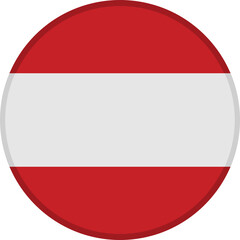 Austria Flag Badge Icon