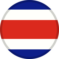 Costa Rica Flag Badge Icon