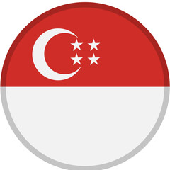 Indonesia Flag Badge Icon