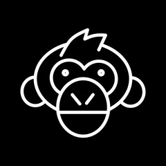Chimpanzee Vector Icon